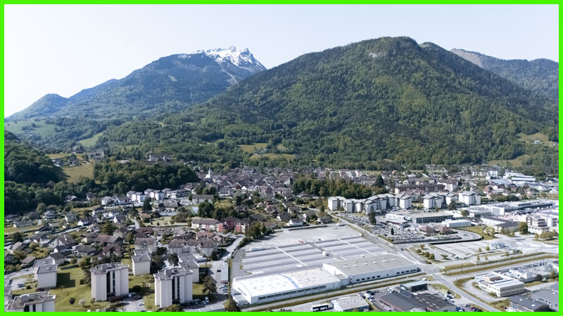 Vue aérienne drone Annecy