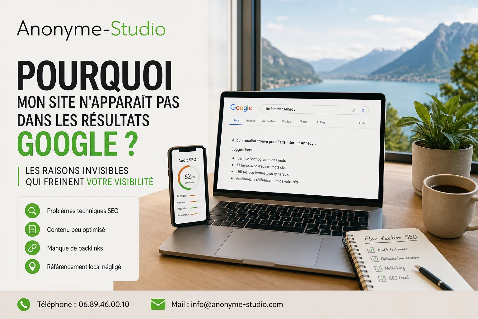 Pourquoi mon site n'apparait pas dans les résultats Google