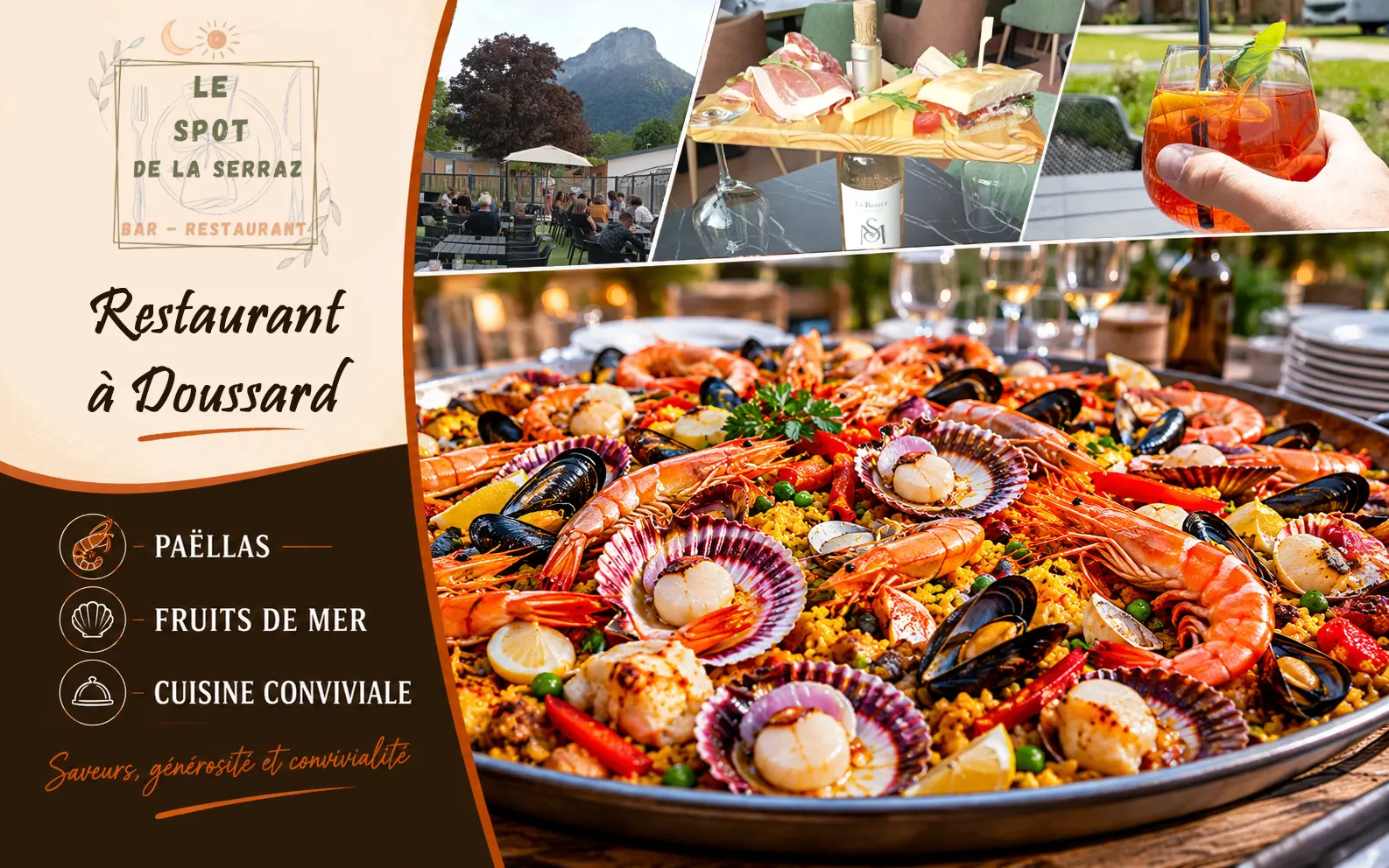 Site bar-restaurant Le Spot de la Serraz Doussard - Anonyme Studio